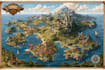draw a fantasy map illustration