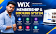 do wix membership acess digital membership registration recurring booking setup
