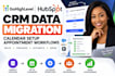 gohighlevel hubspot CRM data migration, calendar setup, appointment workflows