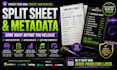 create your song split sheet and audit music credits