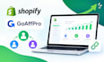 setup goaffpro affiliate program and referral links for shopify