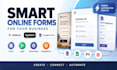 design professional jotform, typeform and google forms with automation