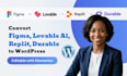 convert figma lovable ai replit durable to wordpress editable with elementor