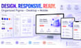 design a modern responsive figma landing page UI UX