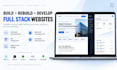 do full stack website development, frontend and backend development