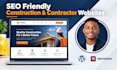 design a SEO friendly construction, contractor and roofing website