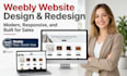 design or redesign your weebly website and weebly online store