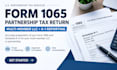 file form 1065 partnership tax return for multi member llcs with k1 reporting