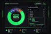 design a modern ai support inbox dashboard UI in dark mode