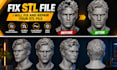 fix mesh repair retopology modify optimize edit broken 3d model stl file repair