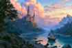 design stunning fantasy landscape