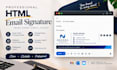 design clickable HTML email signature with setup support