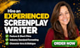 write movie script screenplay feature film script and screenwriting