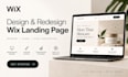 design and redesign wix landing page