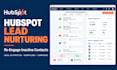 create a hubspot lead nuturing engagement workflow for inactive contacts