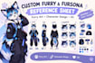 create custom furry and fursona reference sheet
