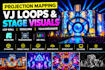 projection mapping vj loops led wall stage visuals resolume mapping stage show