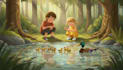 draw a children book illustration