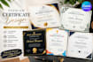 design certificates and award templates