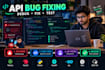 fix nodejs nestjs python backend bugs and API issues