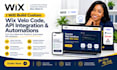 build custom wix velo code, api integration and automations