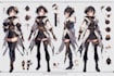 create my hero academia anime character sheet design