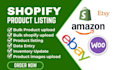 shopify product listing upload bulk csv import supplier file inventory update