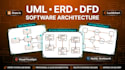 design uml diagrams, erd, dfd and software architecture