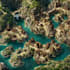 fantasy map illustration for map