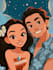 make a disney cartoon illustration
