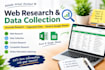 do web research and data collection as a virtual assistant