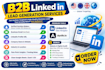 do b2b lead generation, linkedin targeted business leads and email list building
