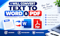 convert text to word and PDF documents with professional formatting