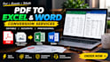 convert PDF or image to excel and word accurately