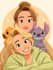 create a disney cartoon illustration
