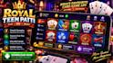 teen patti game development, android app and admin panel
