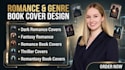 create a dark romance, romantasy or thriller book cover