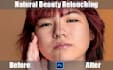 do professional skin retouching and severe texture removal