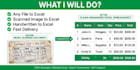 convert pdf to excel, image to excel, and do data entry