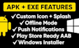 convert your website into apk and exe android windows app