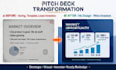 design modern pitch deck and business presentation