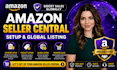 setup amazon sellercentral and global listing amazon bil