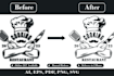 do manual vector tracing, logo vector redraw and recreate vector file