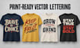 design custom typography quote tshirt graphics for your brand