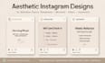 design aesthetic instagram posts posters and thumbnails