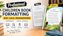 book formatting, children book formatting, paperback, kindle, lulu, kdp