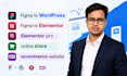 do figma to wordpress or figma to elementor using elementor pro