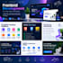 develop a responsive modern website with clean frontend code