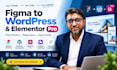 convert figma, lovable to wordpress using elementor pro
