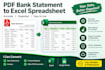 convert bank statement PDF to excel spreadsheet